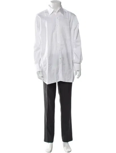 Pre-owned Turnbull & Asser Long Sleeve Dress Shirt In White
