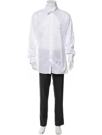 Pre-owned Turnbull & Asser Long Sleeve Dress Shirt In White