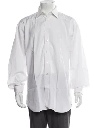 Pre-owned Turnbull & Asser Long Sleeve Dress Shirt In White