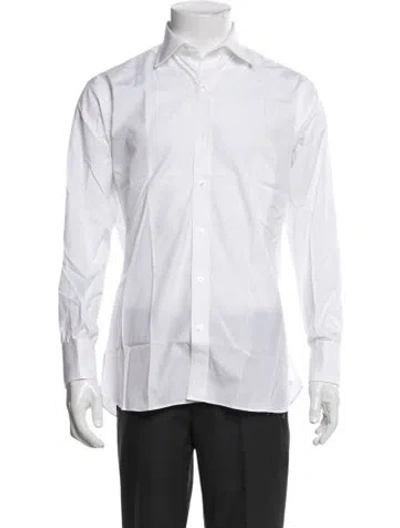 Pre-owned Turnbull & Asser Long Sleeve Dress Shirt In White