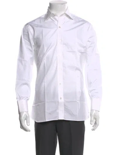 Pre-owned Turnbull & Asser Long Sleeve Dress Shirt In White