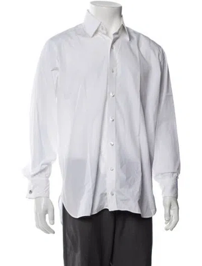 Pre-owned Turnbull & Asser Long Sleeve Dress Shirt In White