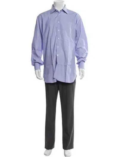 Pre-owned Turnbull & Asser Long Sleeve Shirt In Blue