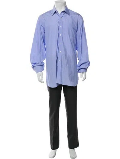 Pre-owned Turnbull & Asser Long Sleeve Shirt In Blue