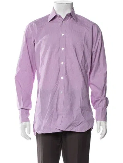 Pre-owned Turnbull & Asser Long Sleeve Shirt In Purple