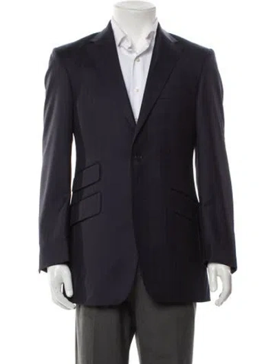 Pre-owned Turnbull & Asser Overcoat In Blue