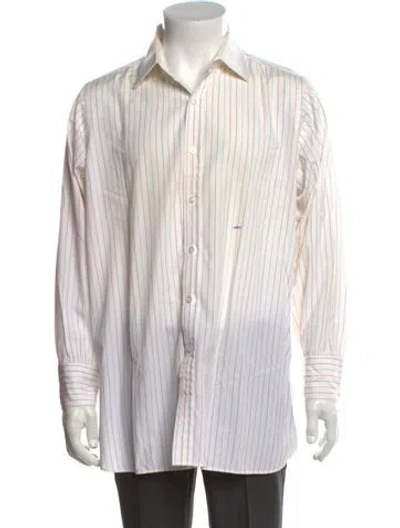 Pre-owned Turnbull & Asser Striped Long Sleeve Dress Shirt In Multi
