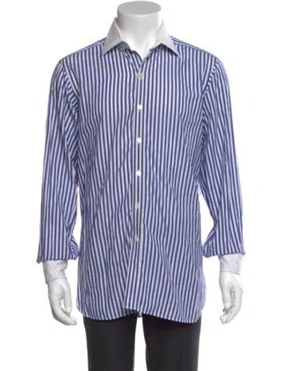 Pre-owned Turnbull & Asser Striped Long Sleeve Dress Shirt In Multi