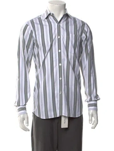 Pre-owned Turnbull & Asser Striped Long Sleeve Dress Shirt In Multicolor