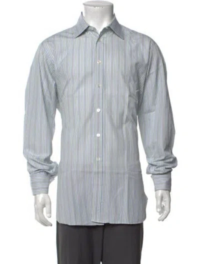 Pre-owned Turnbull & Asser Striped Long Sleeve Dress Shirt In Multicolor
