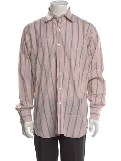 Pre-owned Turnbull & Asser Striped Long Sleeve Shirt In Multi