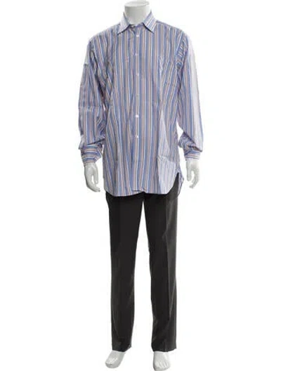 Pre-owned Turnbull & Asser Striped Long Sleeve Shirt In Multi