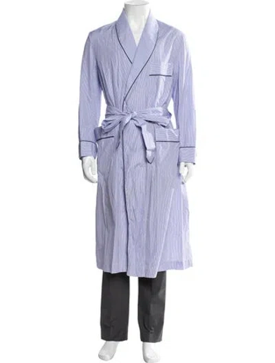 Pre-owned Turnbull & Asser Striped Robe In Purple