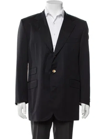 Pre-owned Turnbull & Asser Wool Blazer In Black