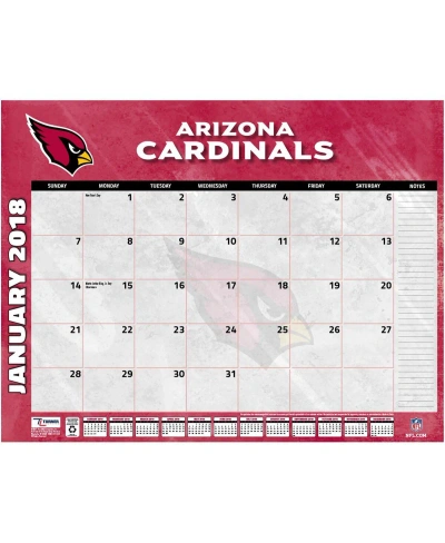 Turner Licensing Arizona Cardinals 2018 22" X 17" Desk Calendar In Multi