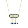 Turquoise Mountain Bagh-e-drop Pendant In Gold