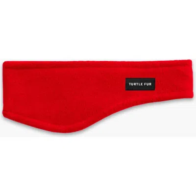 Turtle Fur Bang Band Fleece Headband In Red