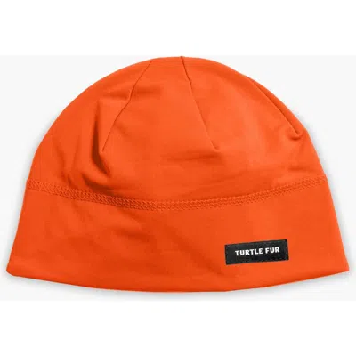 Turtle Fur Brain Shroud Skull Cap In Orange