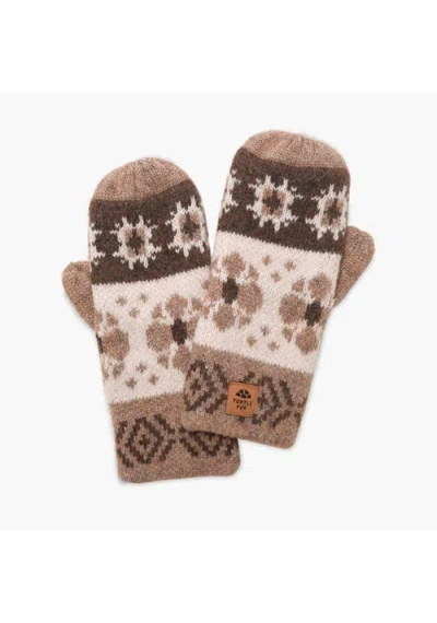 Turtle Fur Camilla Mittens In Brown