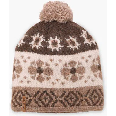 Turtle Fur Camilla Pom Beanie In Gray