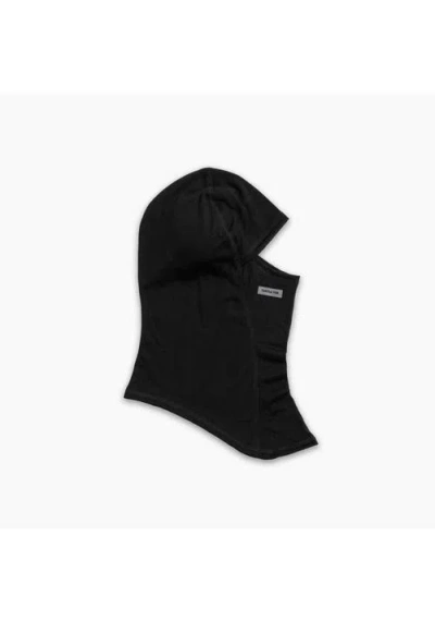 Turtle Fur Carefree Superfine Merino Wool Maxclava Balaclava In Black