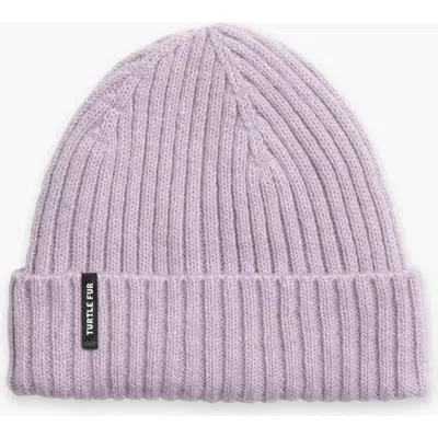Turtle Fur Clara Beanie In Purple
