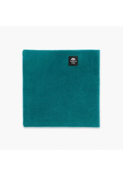 Turtle Fur Double-layer Fleece Neck Warmer In Blue