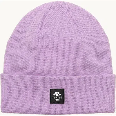 Turtle Fur Explorer Cuffed Beanie In Lilac