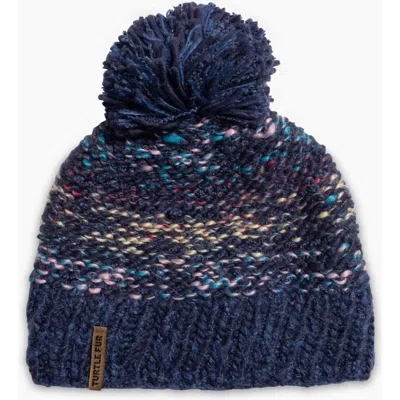 Turtle Fur Firefly Pom Winter Hat In Blue