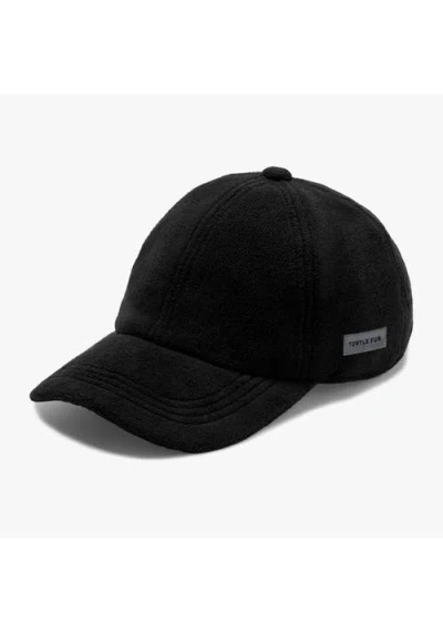 Turtle Fur Fleece Fly Ball Cap In Black
