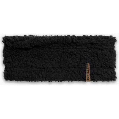 Turtle Fur Fleece Full Send Wide Band Headband In Black