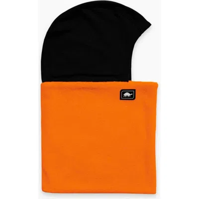 Turtle Fur Fleece Shellaclava Balaclava In Orange