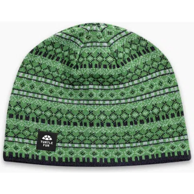 Turtle Fur Franz Merino Wool Beanie In Green
