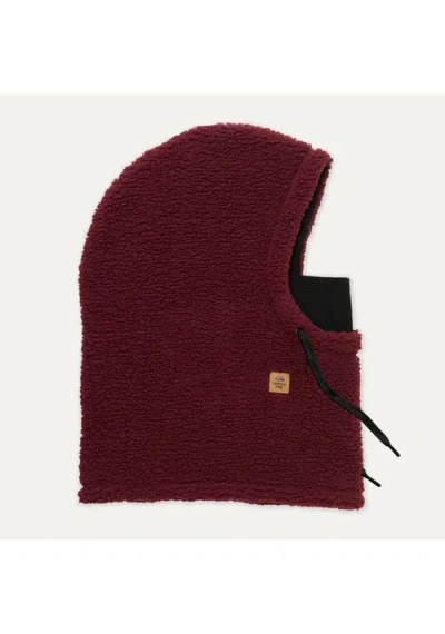 Turtle Fur High Pile Fleece Booter Overhood In Blk Cherry
