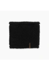 Turtle Fur High Pile Fleece Neck Warmer In Black