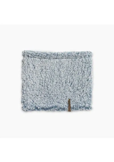 Turtle Fur High Pile Fleece Neck Warmer In Blue