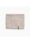 Turtle Fur High Pile Fleece Neck Warmer In Brown