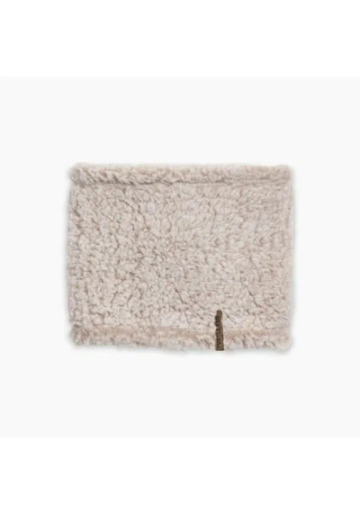 Turtle Fur High Pile Fleece Neck Warmer In Brown