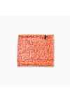 Turtle Fur High Pile Fleece Neck Warmer In Orange