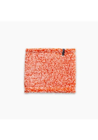 Turtle Fur High Pile Fleece Neck Warmer In Orange