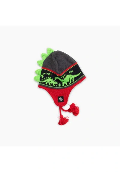 Turtle Fur Kids Dr. Dino Winter Hat In Red