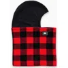 Turtle Fur Kids Playful Prints Fleece Shellaclava Balaclava In Red