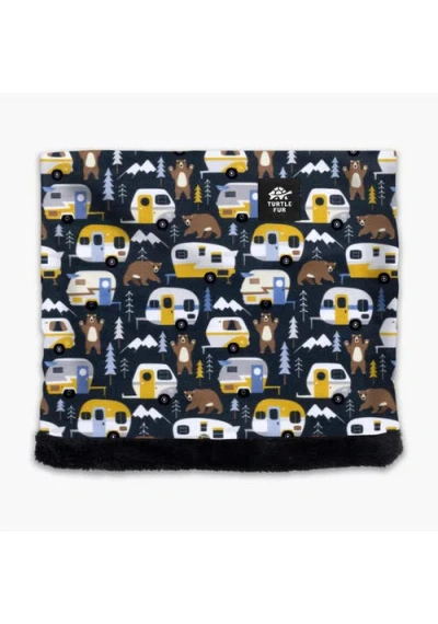 Turtle Fur Kids Plush Lined Neck Warmer In Black