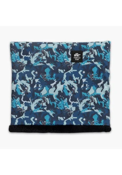 Turtle Fur Kids Plush Lined Neck Warmer In Blue