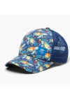 Turtle Fur Kids Quest Trucker Hat In Blue