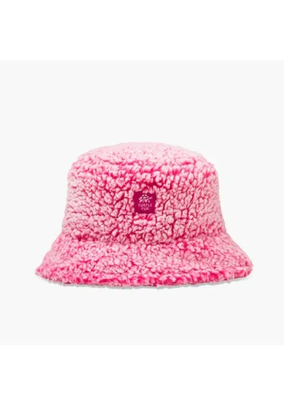 Turtle Fur Kids Stomp Fleece Bucket Hat In Pink