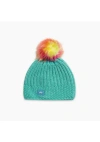 Turtle Fur Kids Suzie Pom Winter Hat In Green