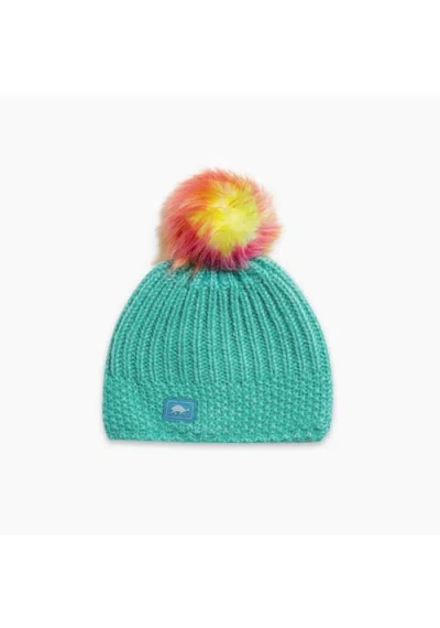 Turtle Fur Kids Suzie Pom Winter Hat In Green