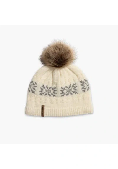 Turtle Fur Leira Wool Pom Beanie In Neutral