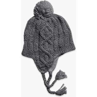 Turtle Fur Merino Wool Gianna Earflap Beanie In Gray